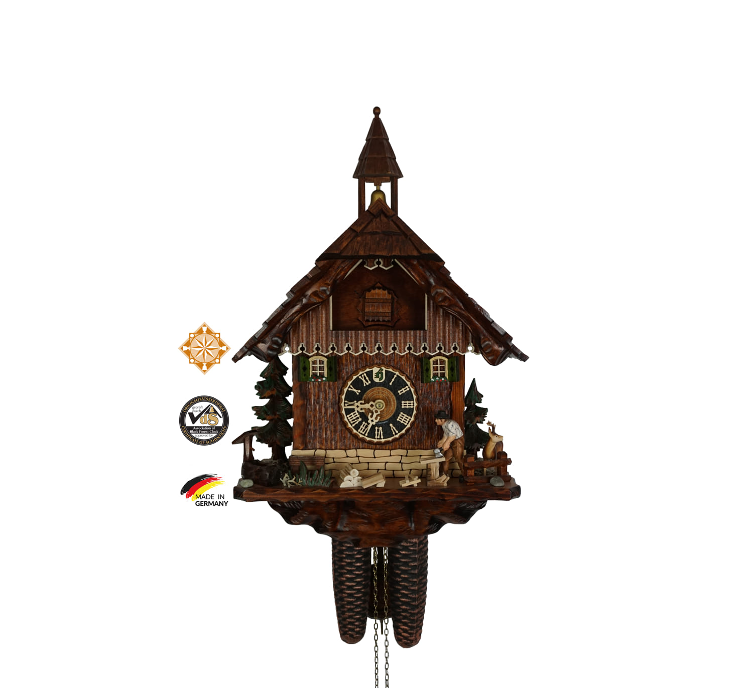 Cuckoo Clock | Wood Chopper | 8 Day Movement