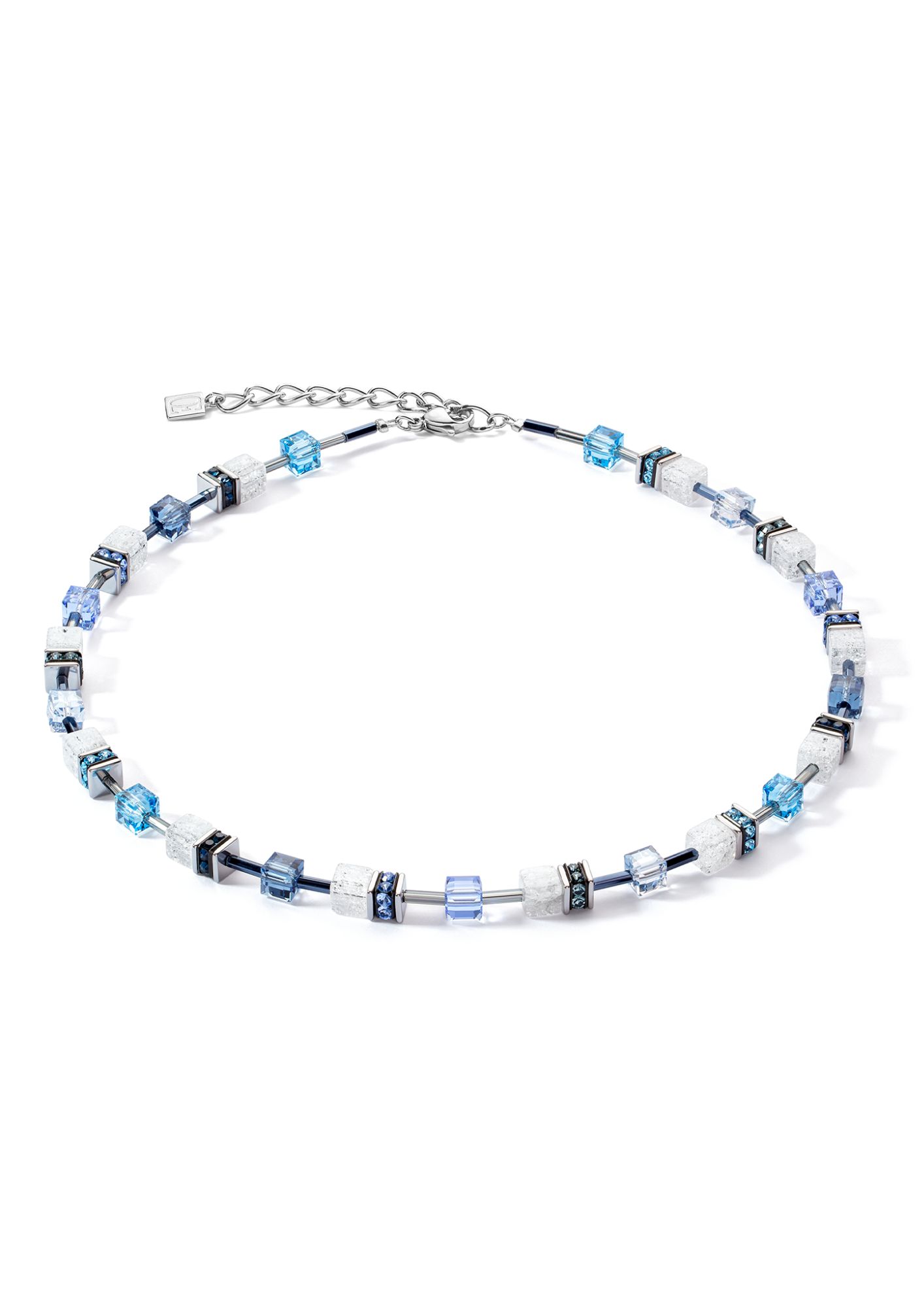 CDL | GeoCUBE® Iconic Nature Necklace | Blue and White