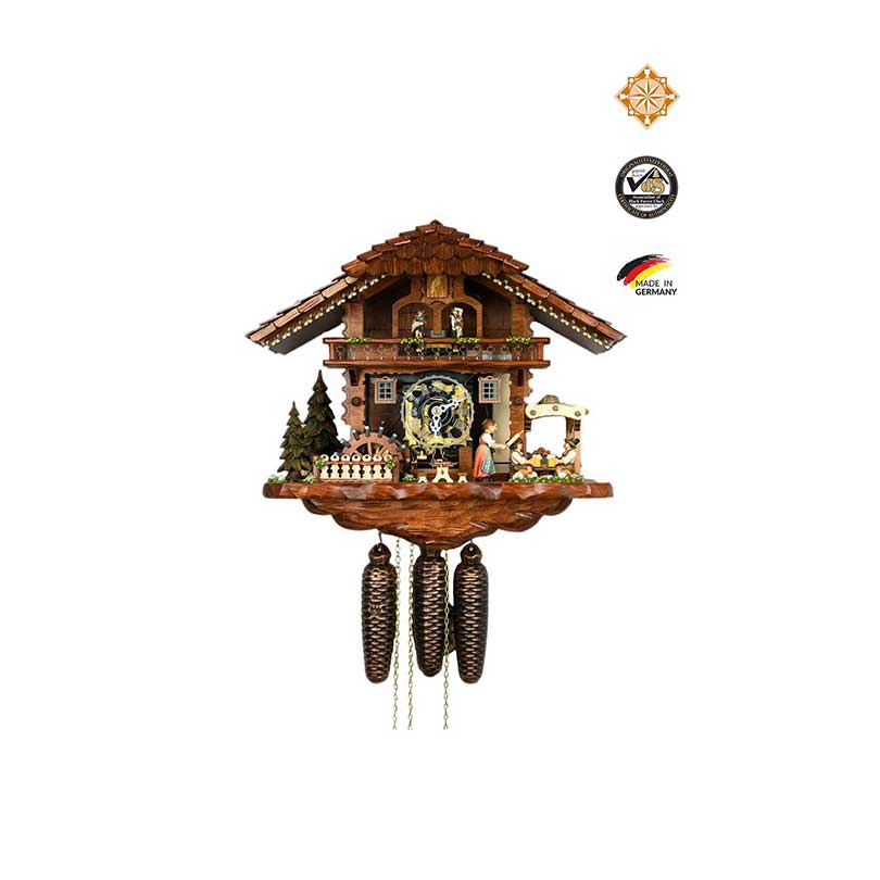 Cuckoo Clocks | Lady with Rolling Pan and Beer Drinkers | 8 Day Movement | Music