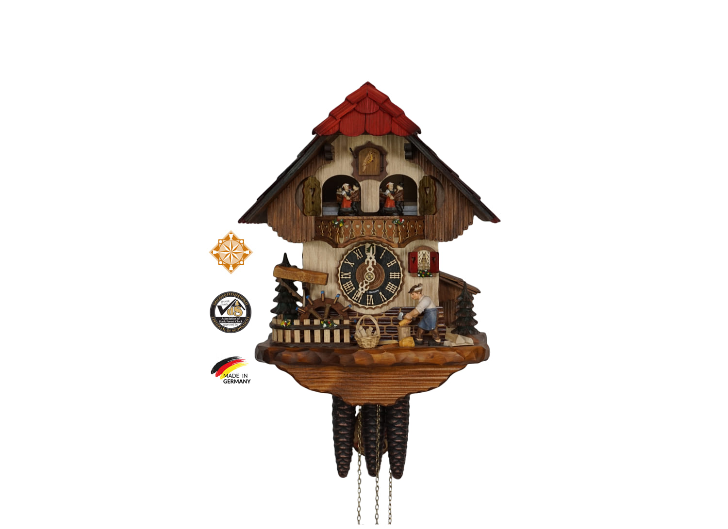 Cuckoo Clock | Wood Chopper | 1 Day Movement | Music
